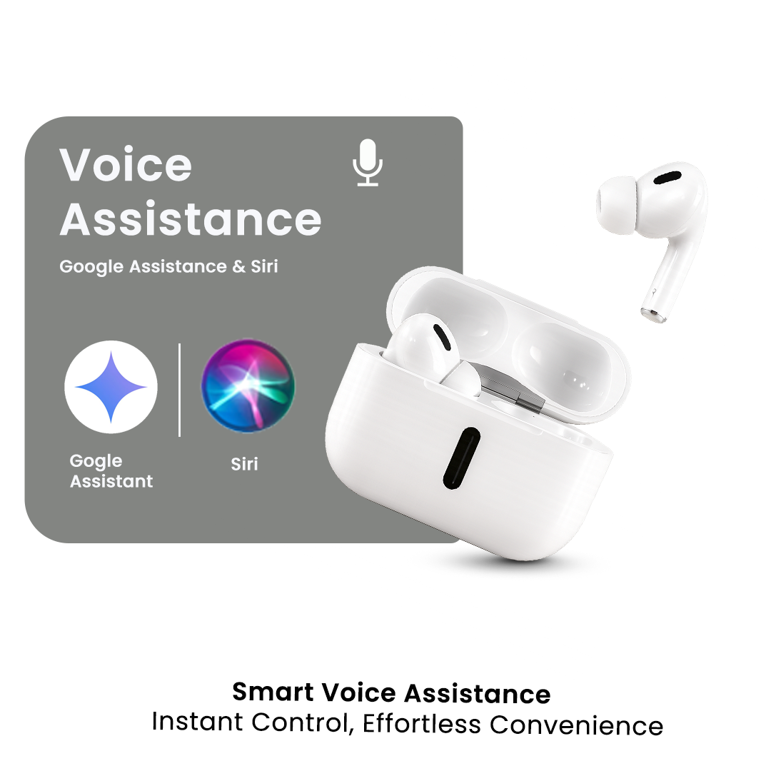 Hybott Air Buds touch control voice assistant