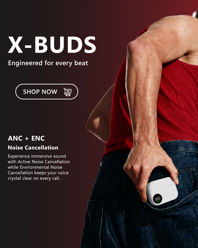 Hybott XBuds workout earphones banner