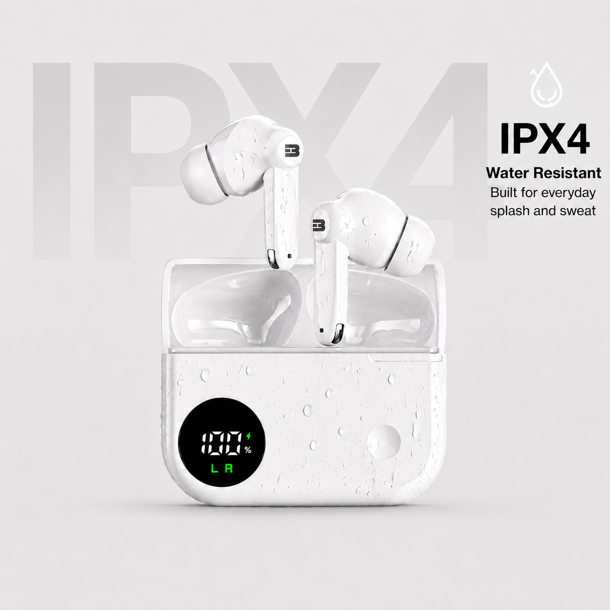 Hybott XBuds IPX4 splash and sweat resistant